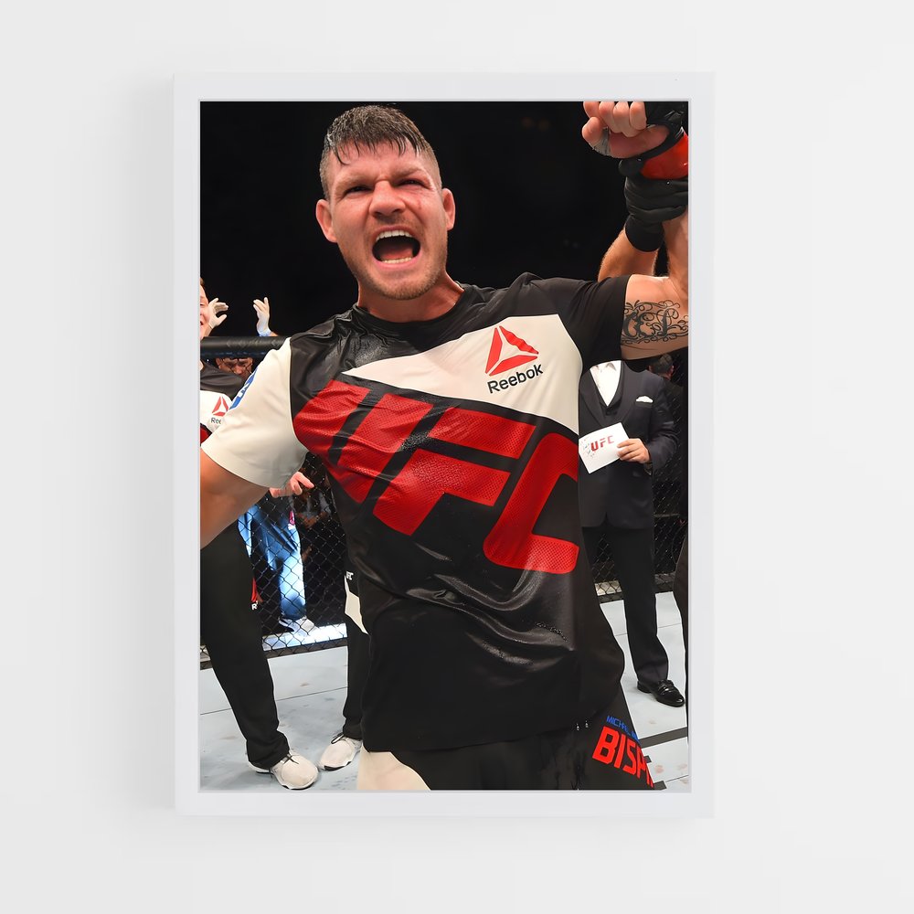 Poster Michael de bisping – affiche MMA (vue 3)
